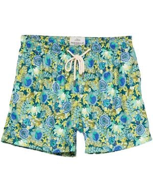 Peninsula Floral-Print Swim Shorts - Blue