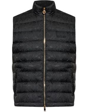 Versace Barocco-Jacquard Gilet - Black