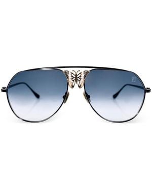 Anna Karin Karlsson Miss Rosell 2.0 Butterfly-Detail Sunglasses - Blue