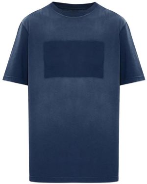 Maison Margiela T-Shirt À Imprimé Sur Le Devant - Blue