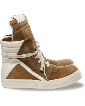 Rick Owens High-top Lace-up Trainers - Natural