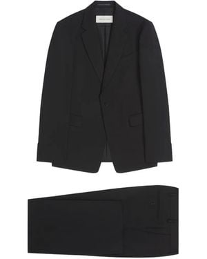 Dries Van Noten Slim-Fit Cotton Wool Suit - Black