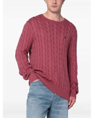 Polo Ralph Lauren Pullover Mit Logo-Stickerei - Rot