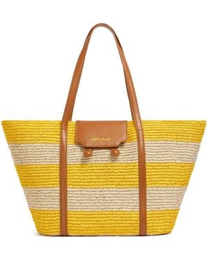 Marni Medium Trunkaroo Beach Tote Bag - Yellow