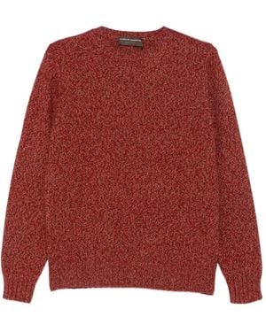 FILIPPO DE LAURENTIIS Pull Chiné À Col Rond - Red