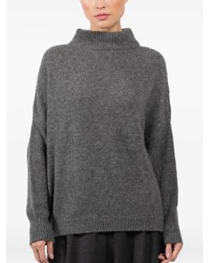 Dusan High-Neck Jumper - Grey
