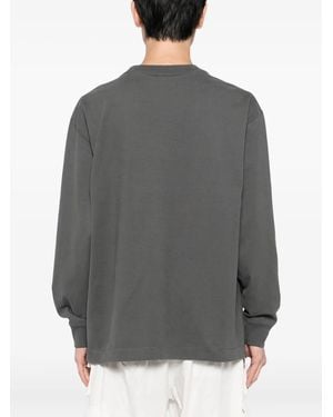 Kaptain Sunshine Logo-Patch T-Shirt - Grey