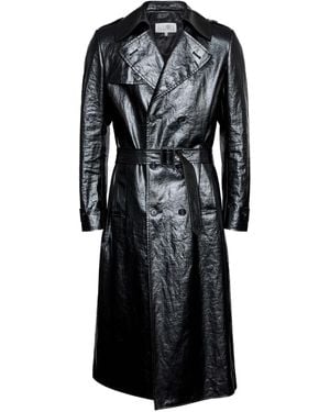 MM6 by Maison Martin Margiela Trenchcoat Met Dubbele Rij Knopen - Zwart