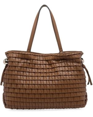Liu Jo Large Riccy Embossed Bag - Brown