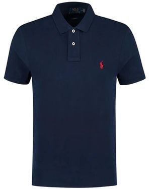 Polo Ralph Lauren Logo Polo Shirt - Blue