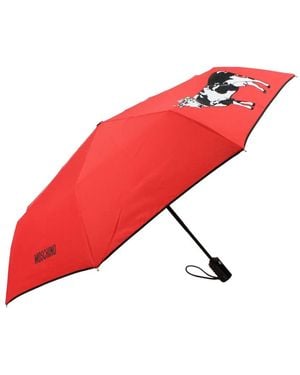 Moschino Cow-Graphic Umbrella - Red