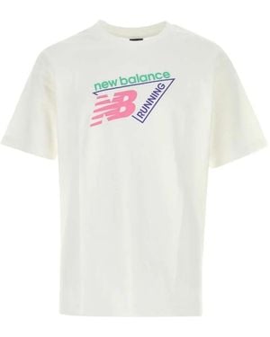 New Balance Tri-Logo Cotton T-Shirt - White