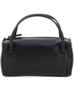 NOTHING WRITTEN Loaf Bread Leather Tote Bag - Black