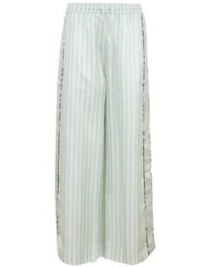 La Prestic Ouiston Giudecca Striped-Trim Pants - White