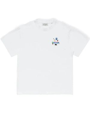Carne Bollente Rear Window Embroidered T-Shirt - White