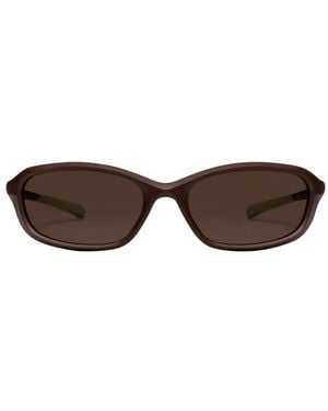 Gentle Monster Volt Mbr5 Oval-Frame Sunglasses - Brown
