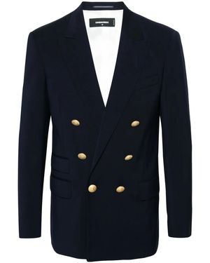 DSquared² Palm Beach Virgin Wool Blazer - Blue