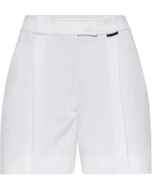 Brunello Cucinelli Pantalones Cortos De Vestir - Blanco