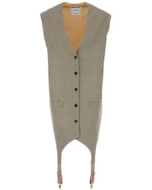 Moschino Chaleco Con Cuello En V - Neutro