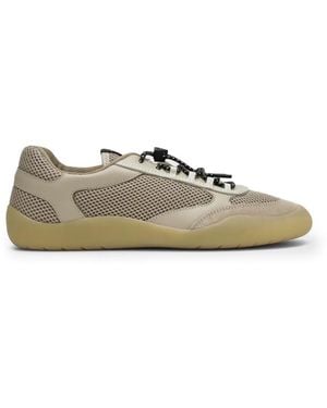 Prada Speedrock Mesh Fabric Trainers - Natural