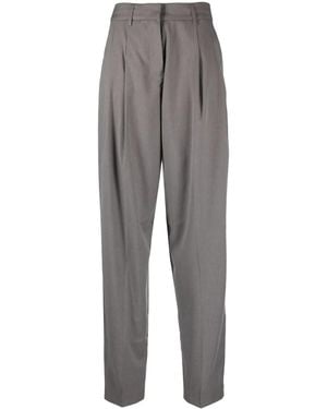 Remain Pleat-Detailing Tailored Trousers - Grey
