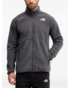 The North Face Logo-Print Zip-Up Sweatshirt - Gray