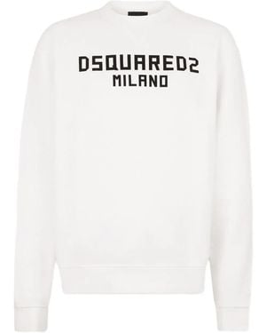 DSquared² Milano Cool Fit Crewneck - White