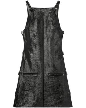 Courreges Glossy Strappy Dress - Black