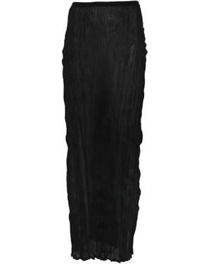 TOTEME Jupe Longue À Effet Froissé - Black