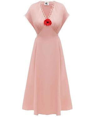Sleeper Poppi Midi Dress - Pink