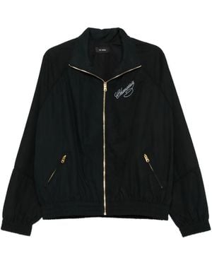 Willy Chavarria Zip-Up Track Jacket - Black