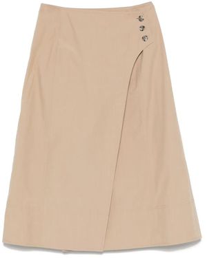 Paul Smith Midi-Wikkelrok - Naturel