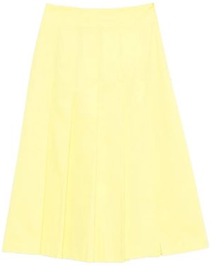 DR. HOPE Pleated Skirt - Yellow