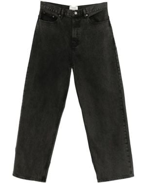 FRAME Five-Pockets Straight-Leg Jeans - Black