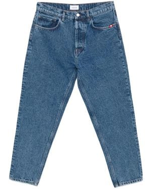 AMISH Jeans Dritti Con Cinque Tasche - Blu