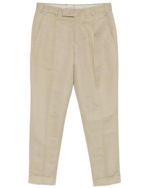 PT Torino Pleated Trousers - Natural