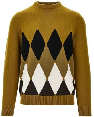 Ballantyne Argyle Sweater - Black