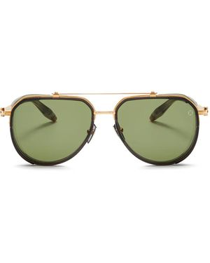 Akoni Echo Pilot Sunglasses - Green