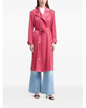 Marciano Belted notched-lapels trench - Rot