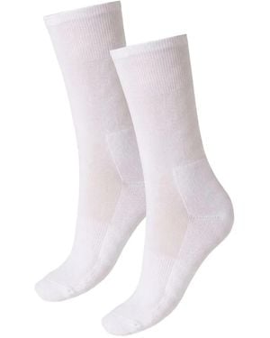 Wolford Gerippte Socken Aus Frottee - Weiß