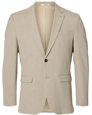 SELECTED Blazer À Simple Boutonnage - Natural
