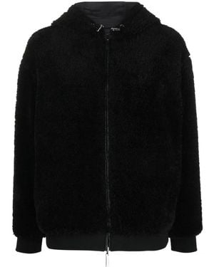 Emporio Armani Faux-Shearling Reversible Jacket - Black