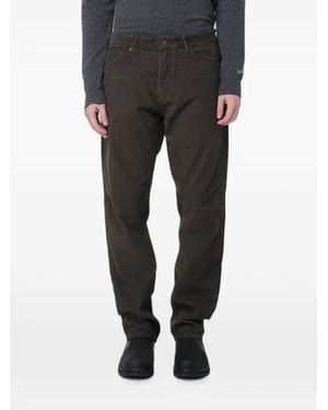ARMANI EXCHANGE Regular-Fit Corduroy Trousers - Black