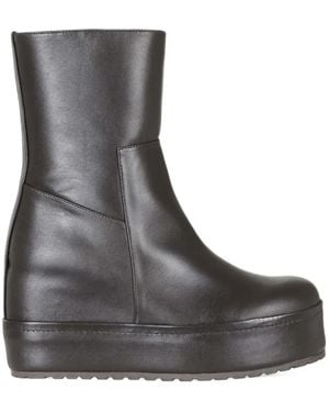 Paloma Barceló Platform Side-Zip Boots - Black