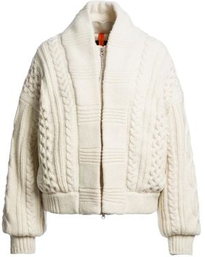 Parajumpers Cable-Knit Zip-Front Cardigan - Natural