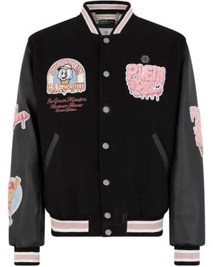Philipp Plein College Bomber Ice Cream Monsters - Black
