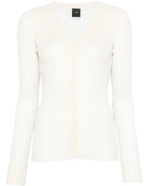 Pinko V-Neck Cardigan - White