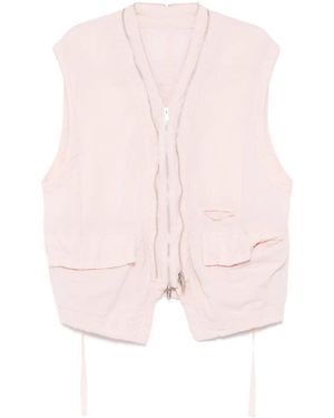 Undercover Chaleco Con Doble Cremallera - Rosa