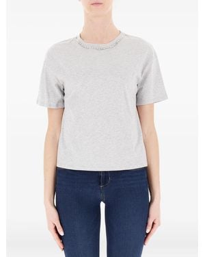 Pennyblack Crystal-Embellishment T-Shirt - White