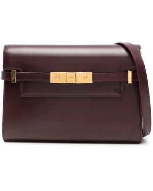 Saint Laurent Manhattan Kleine Schoudertas - Paars